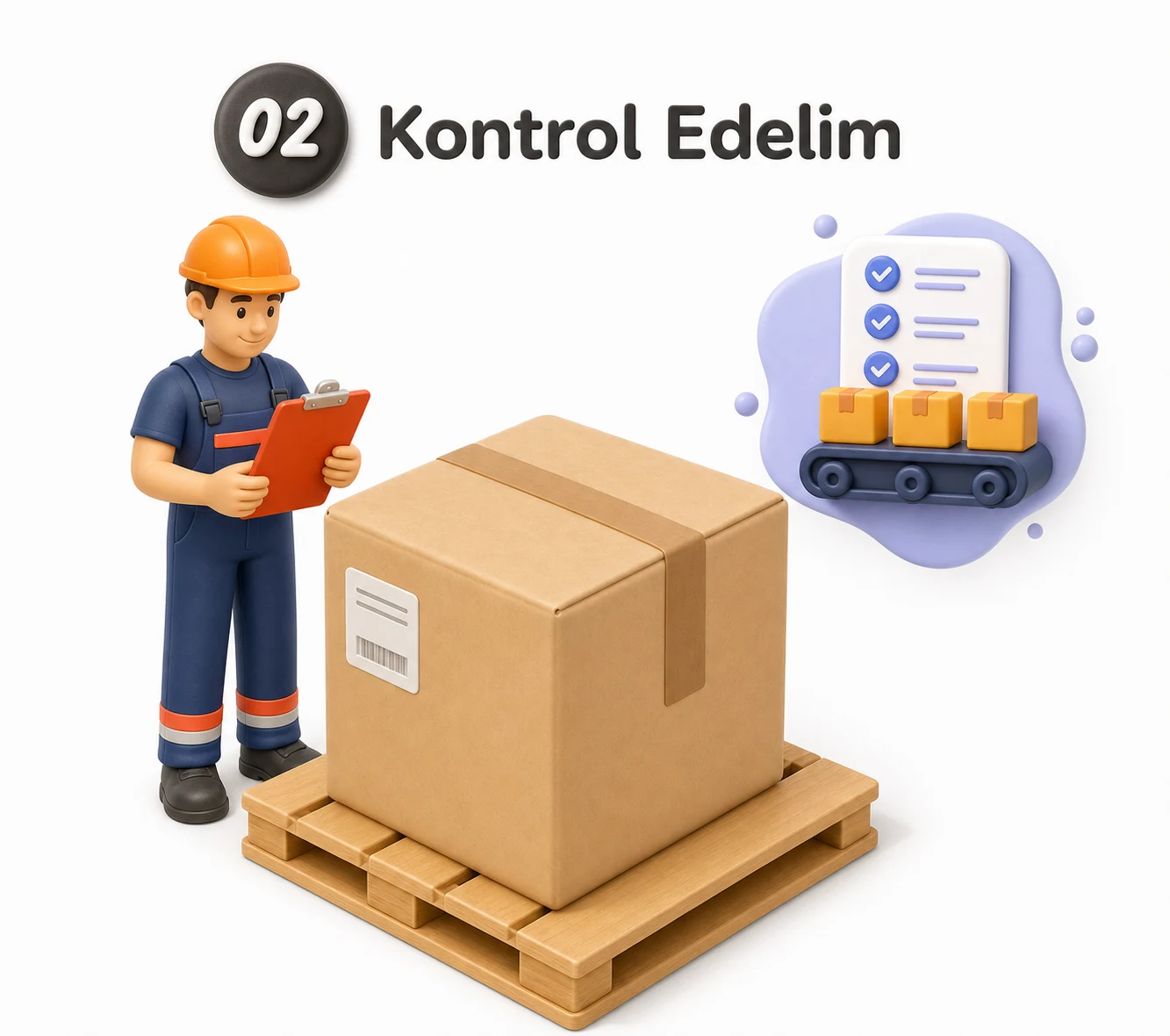 wexKargo ekibi paket ölçülerini kontrol ediyor