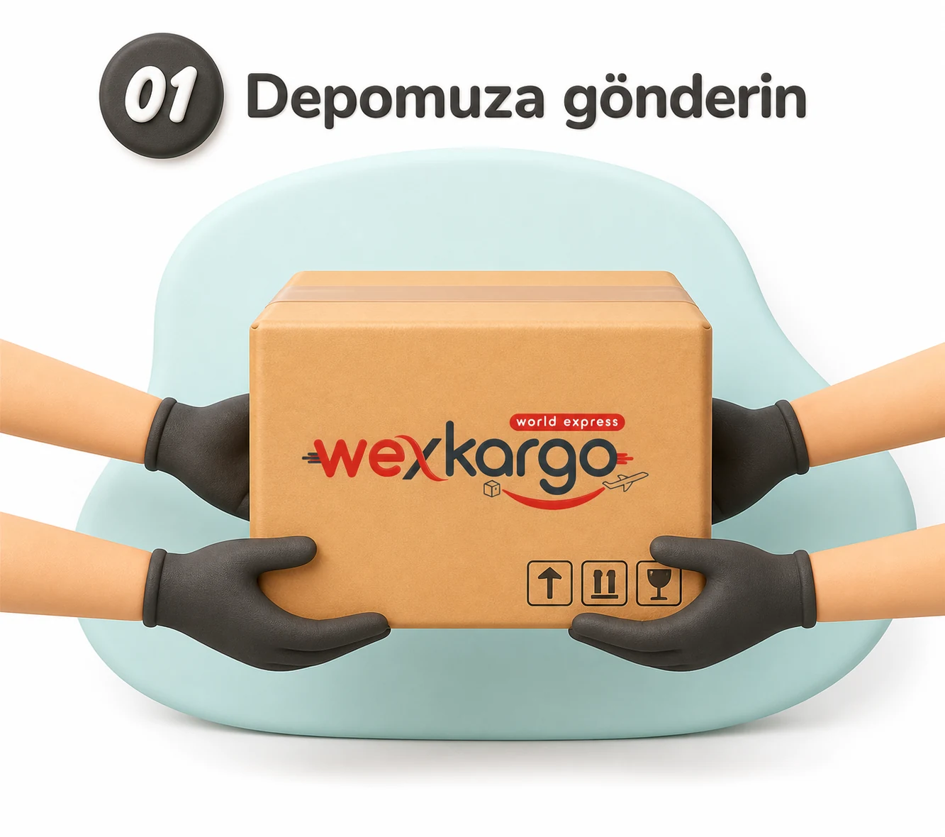 Paketin wexKargo deposuna gönderilmesi
